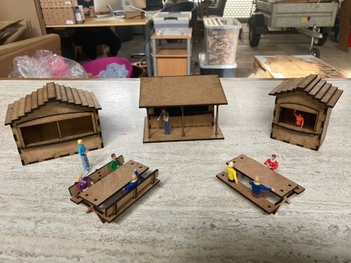 Slotcar verkaufsstand 5er set - slotcar,